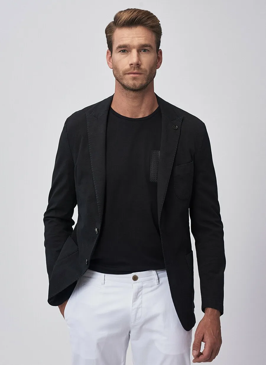 16872 Black Slim Fit Jacket