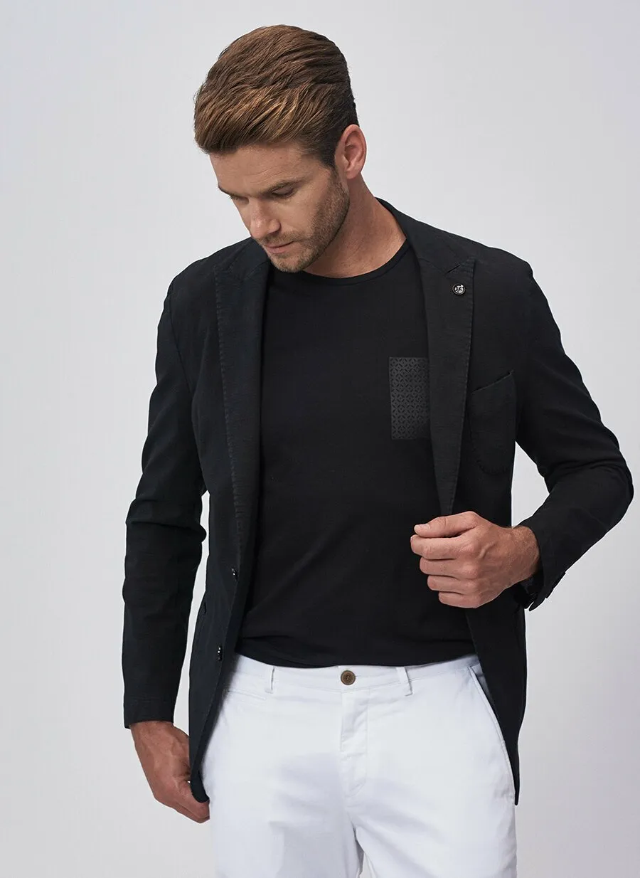 16872 Black Slim Fit Jacket