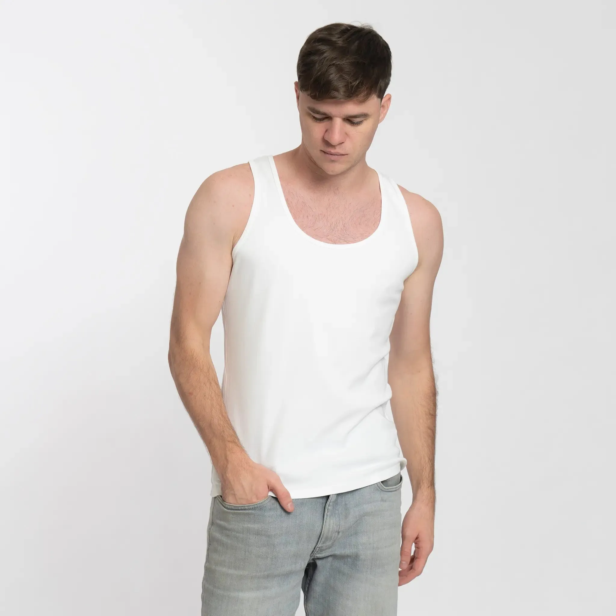 6 Pack - Men's Organic Pima Cotton Tank Tops