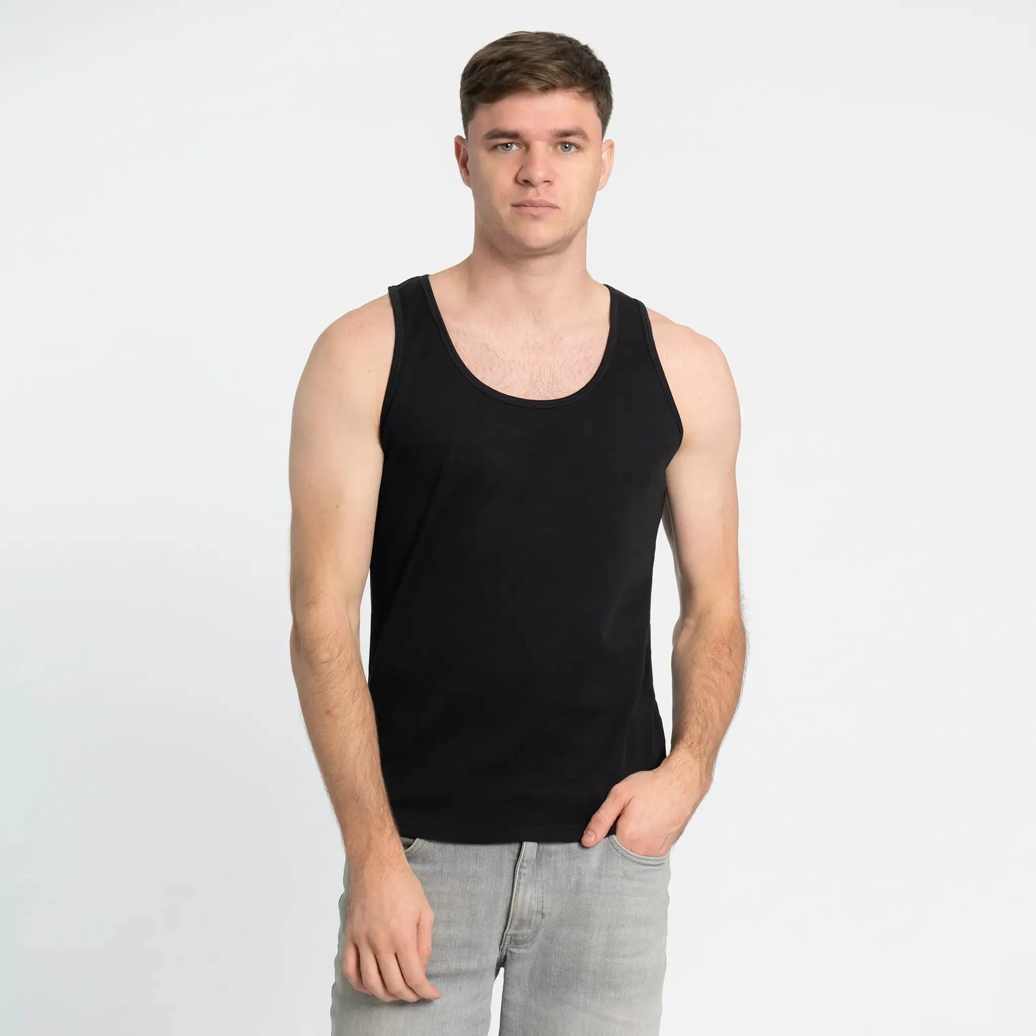 6 Pack - Men's Organic Pima Cotton Tank Tops