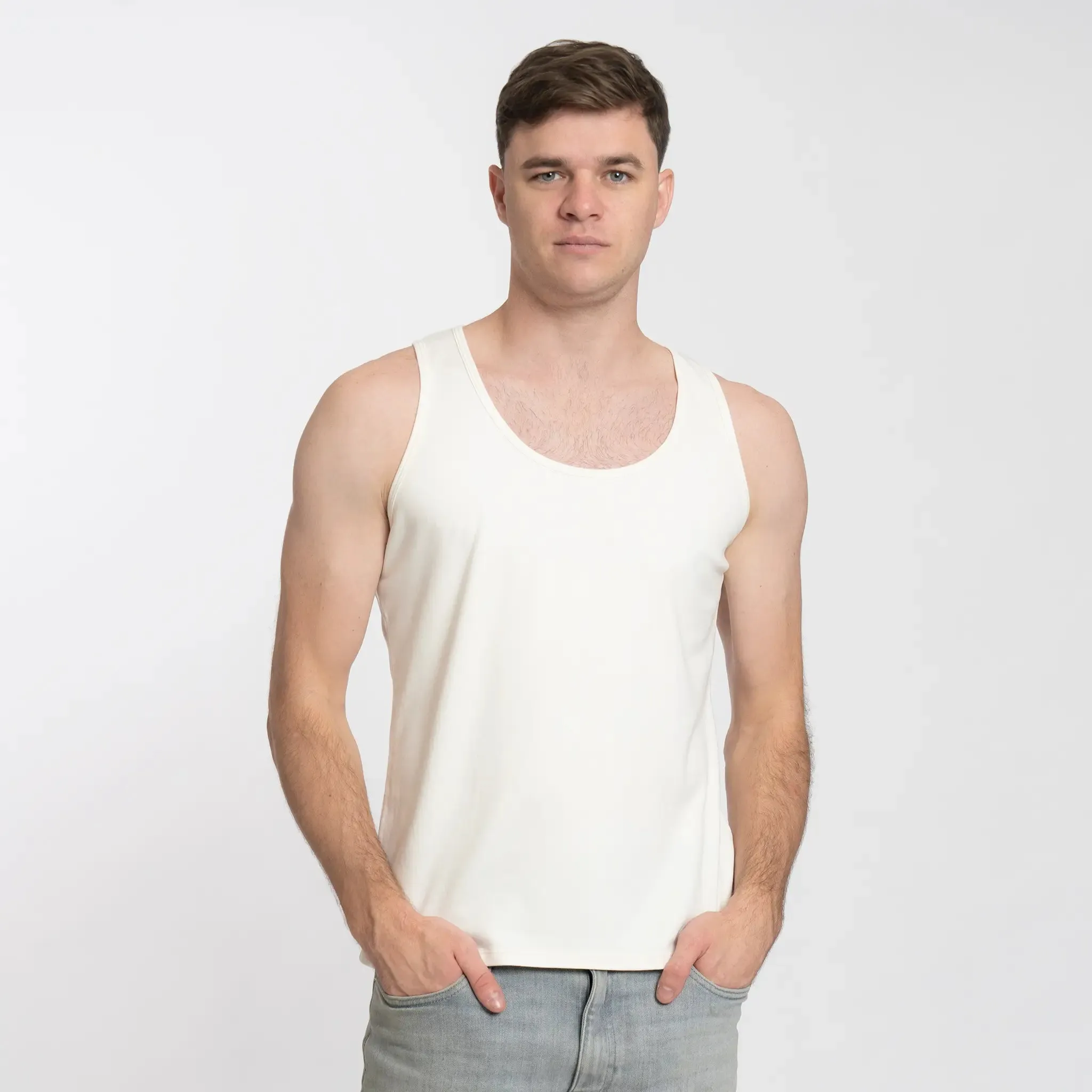 6 Pack - Men's Organic Pima Cotton Tank Tops