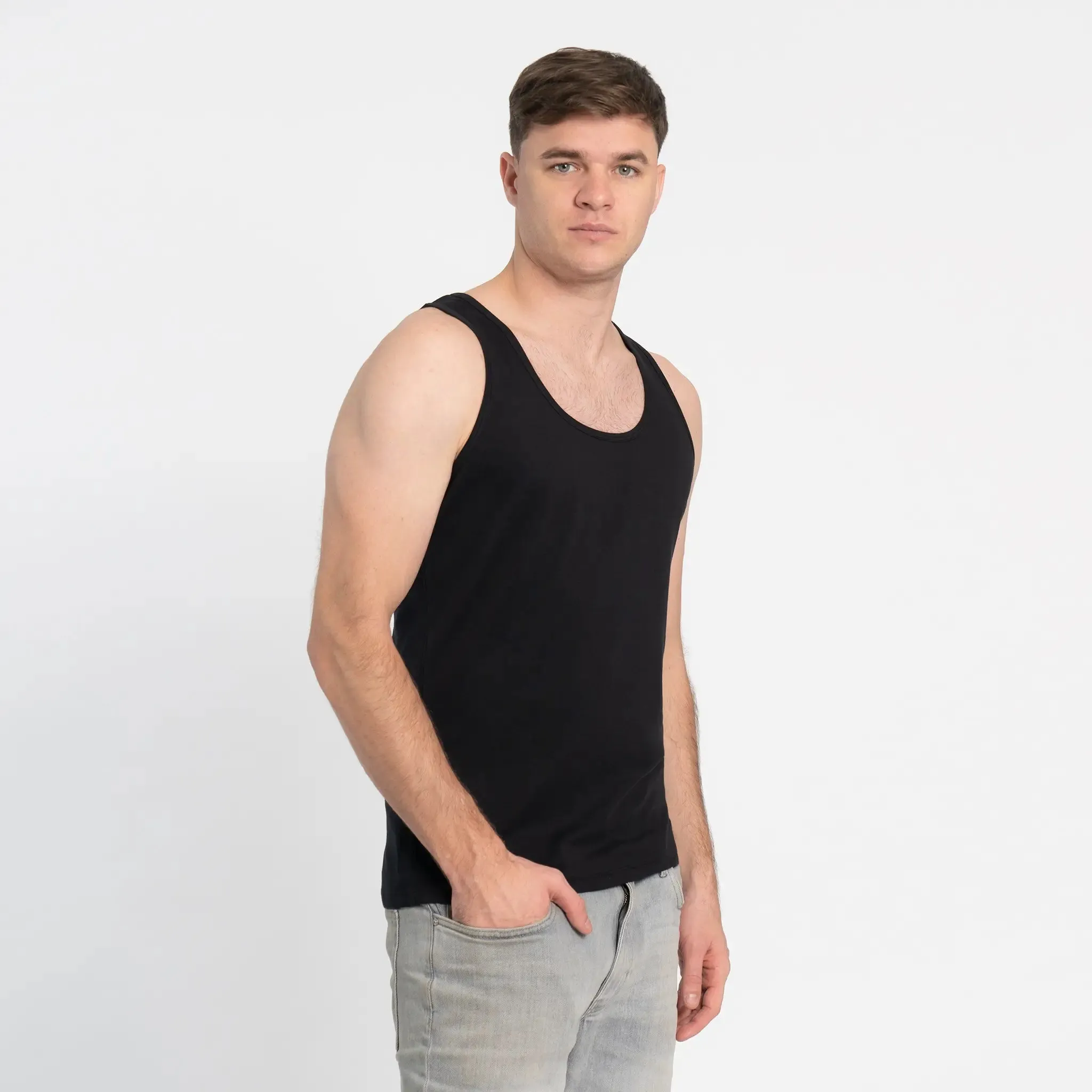 6 Pack - Men's Organic Pima Cotton Tank Tops