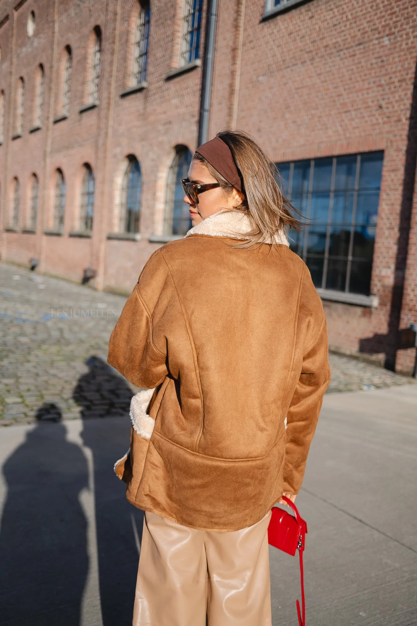 Amy coat cognac