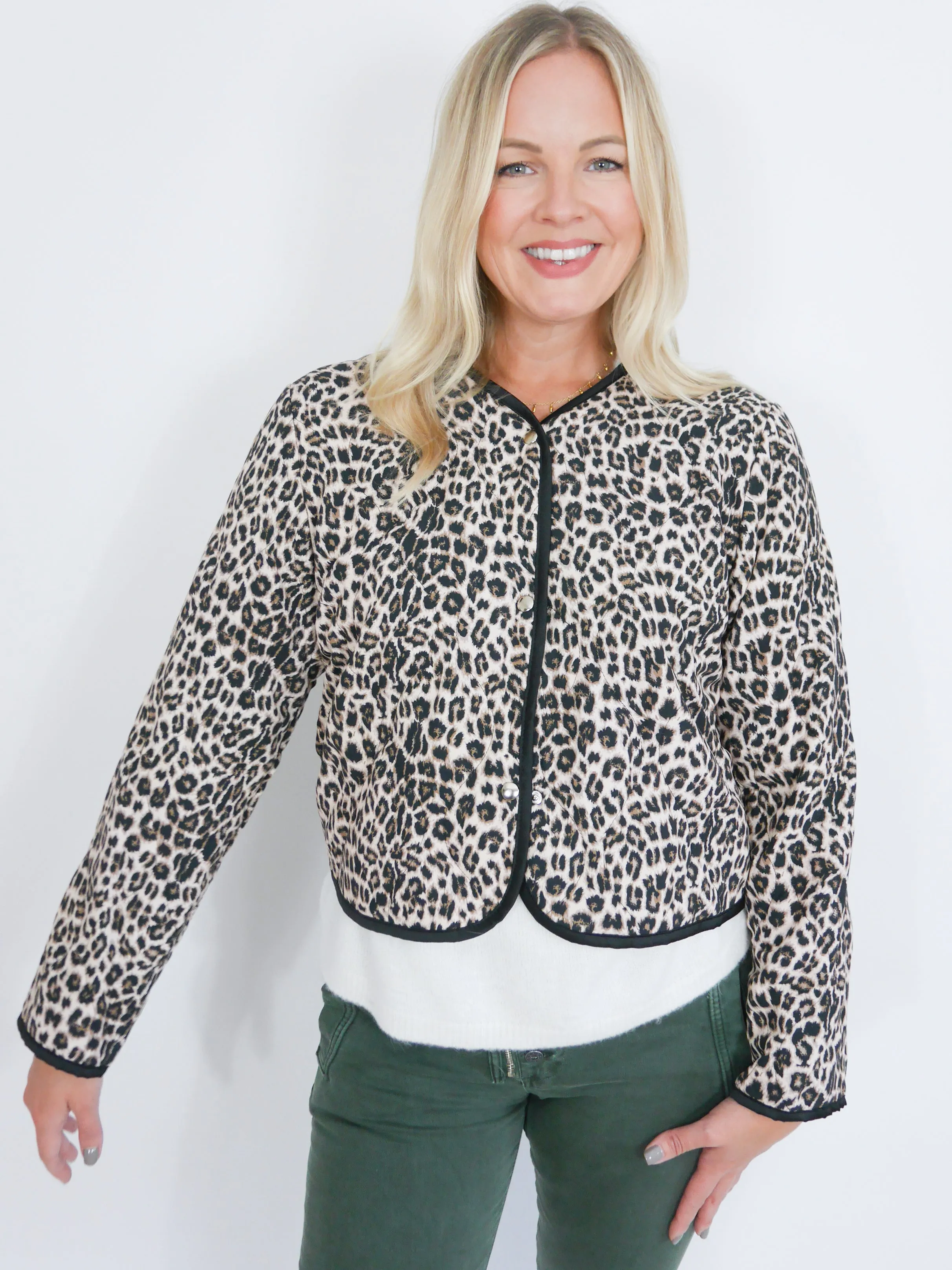 Bailey Jacket Natural Leopard