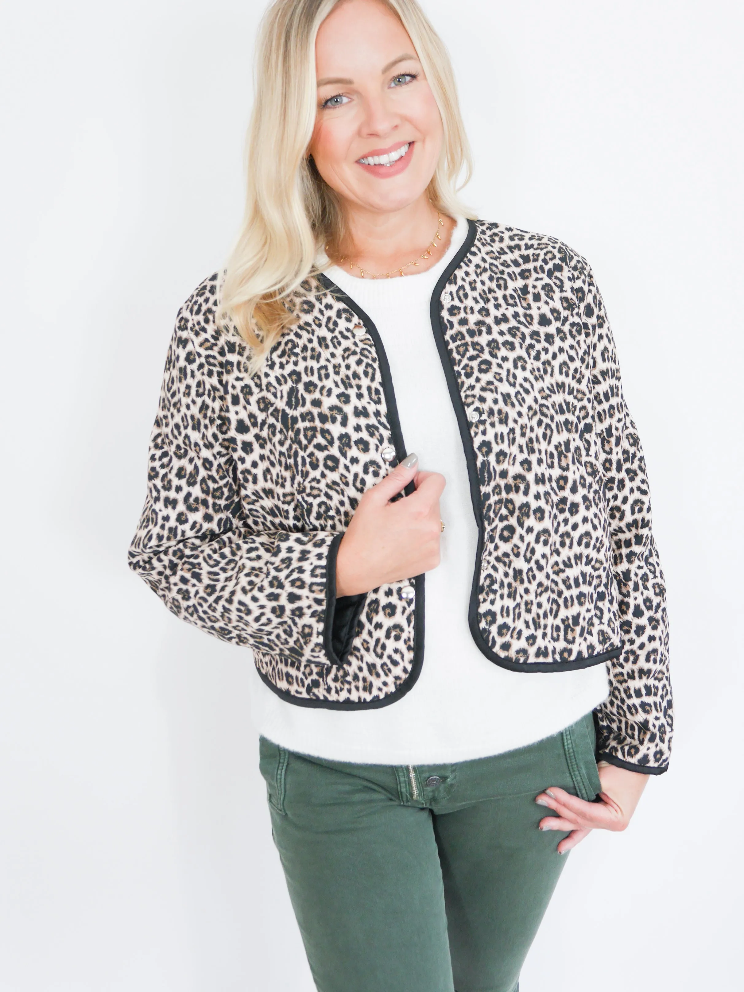 Bailey Jacket Natural Leopard