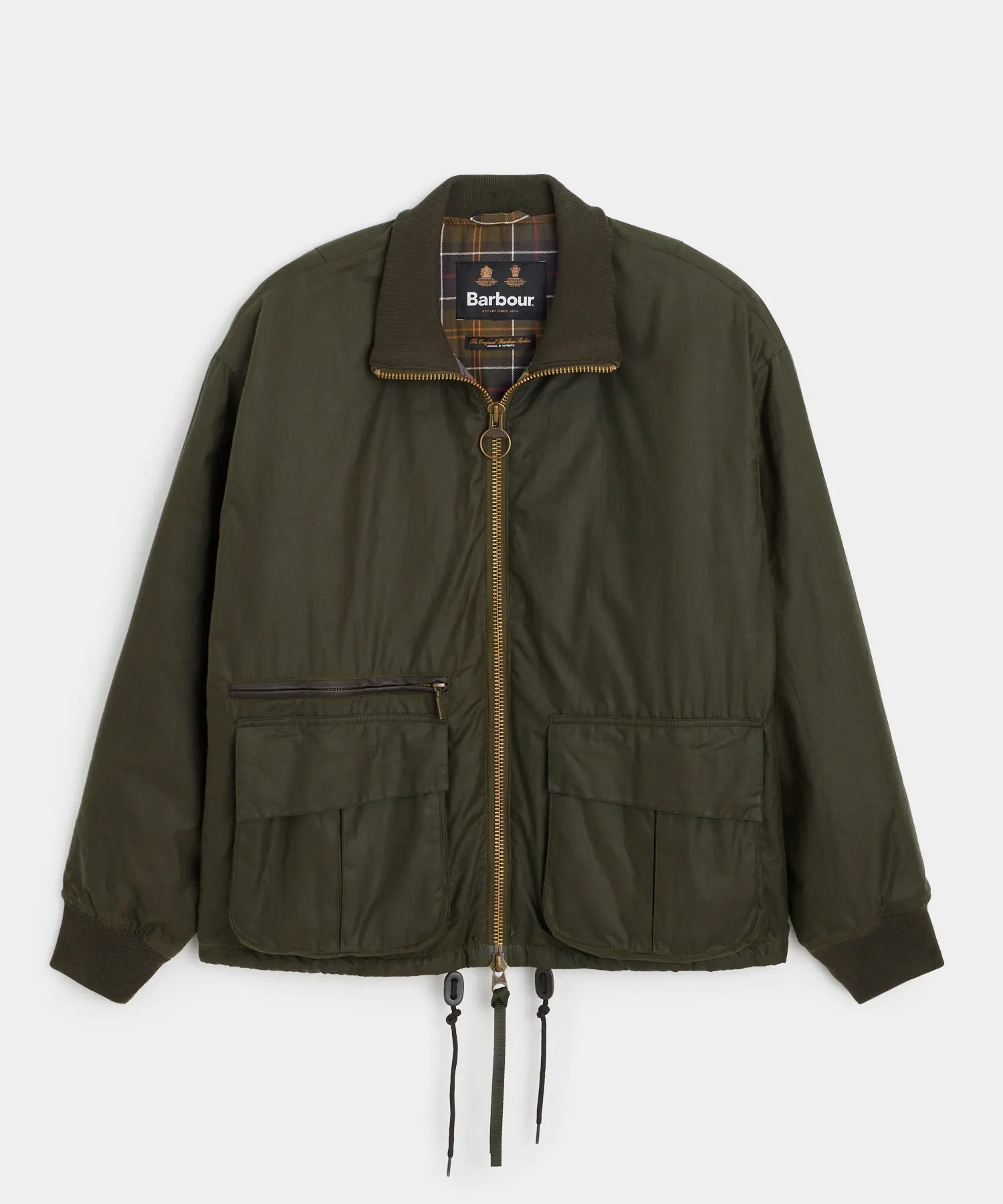 Barbour Highfield Wax Jacket in Olive