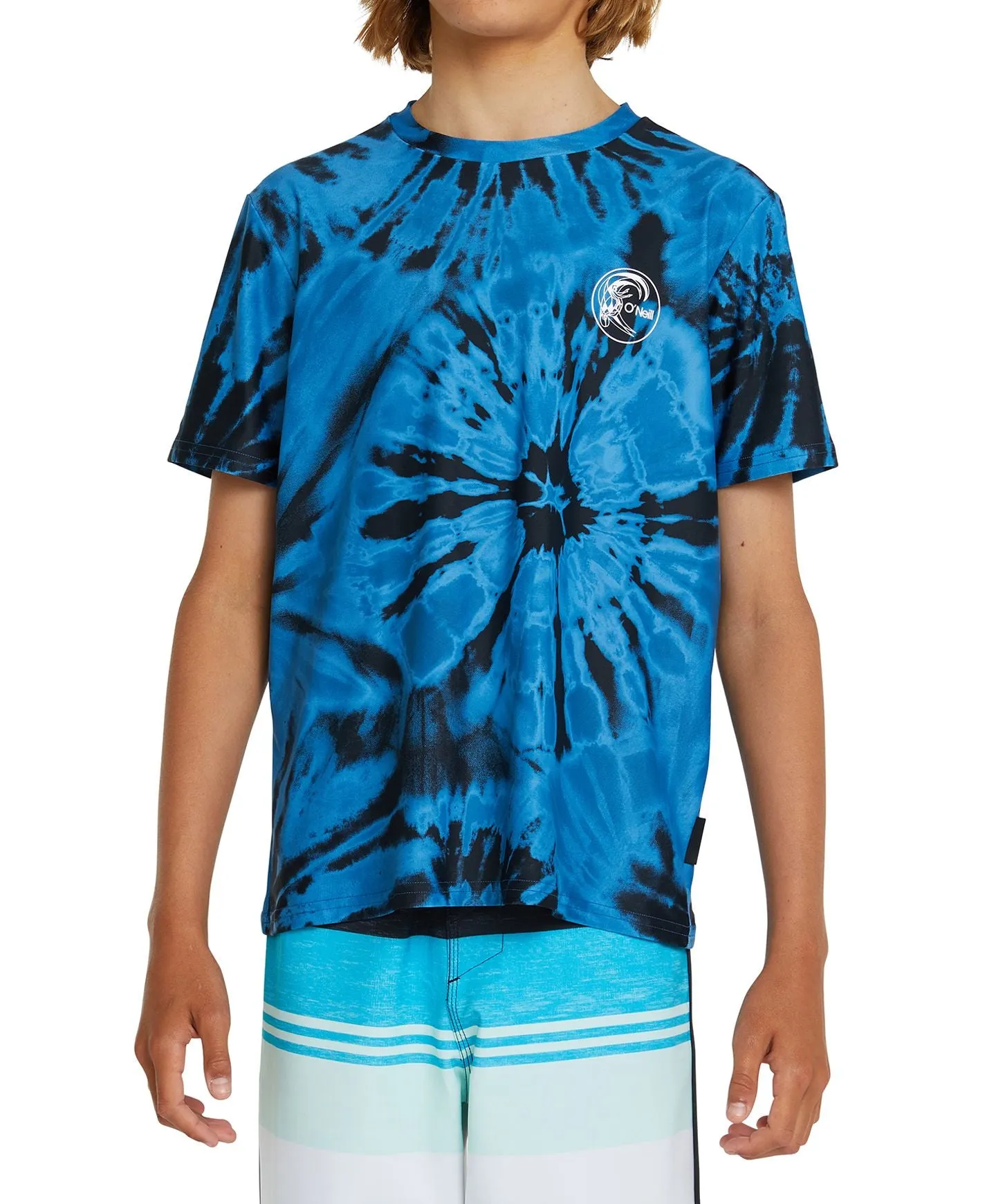 Boy's Dopedye UV Short Sleeve Surf Tee - Light Blue