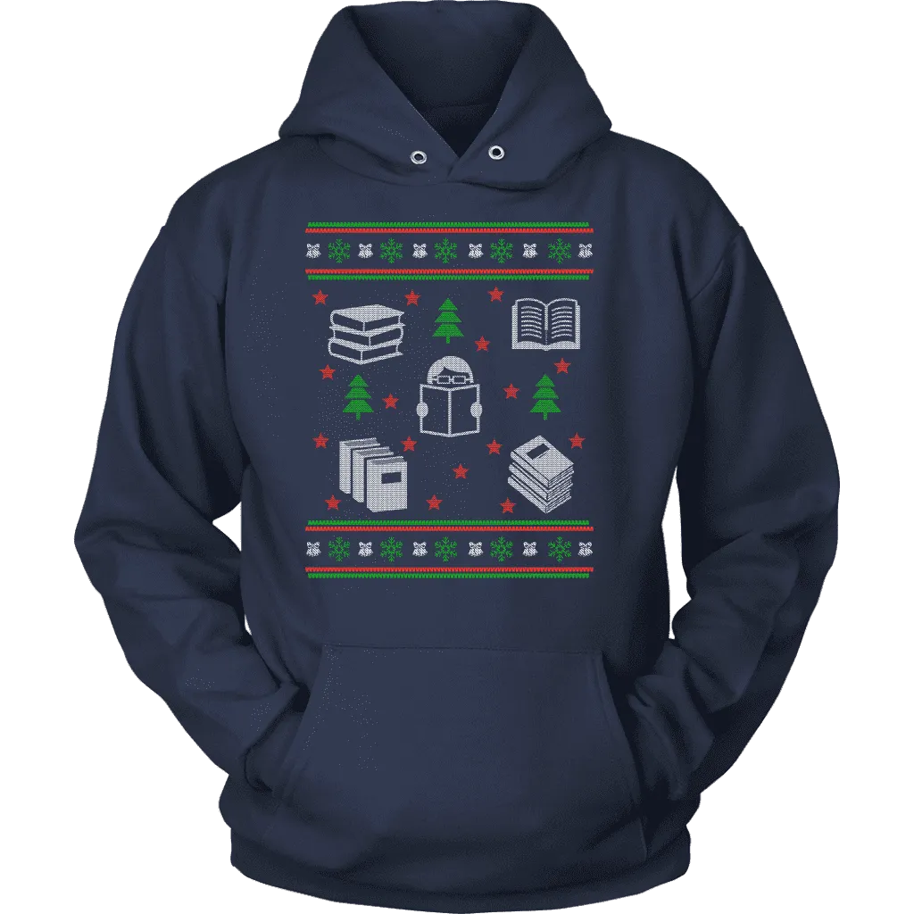 Christmas Bookish Ugly design  Hoodie