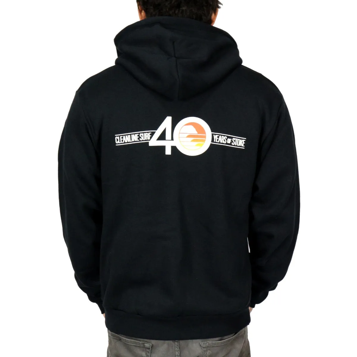 Cleanline Flippin' 40 Zip Hoodie- Black