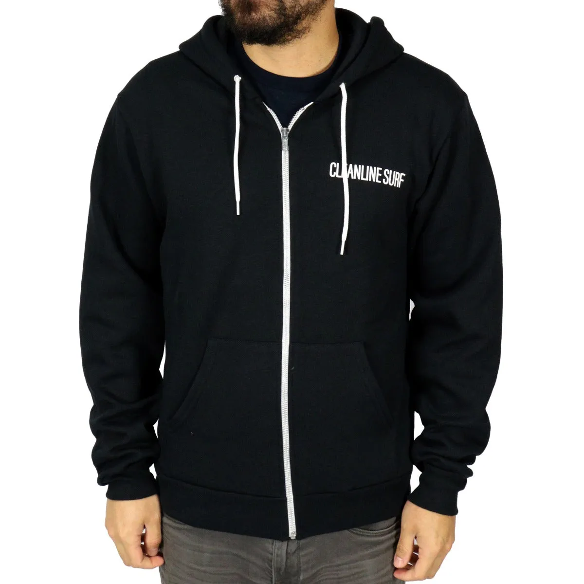 Cleanline Flippin' 40 Zip Hoodie- Black