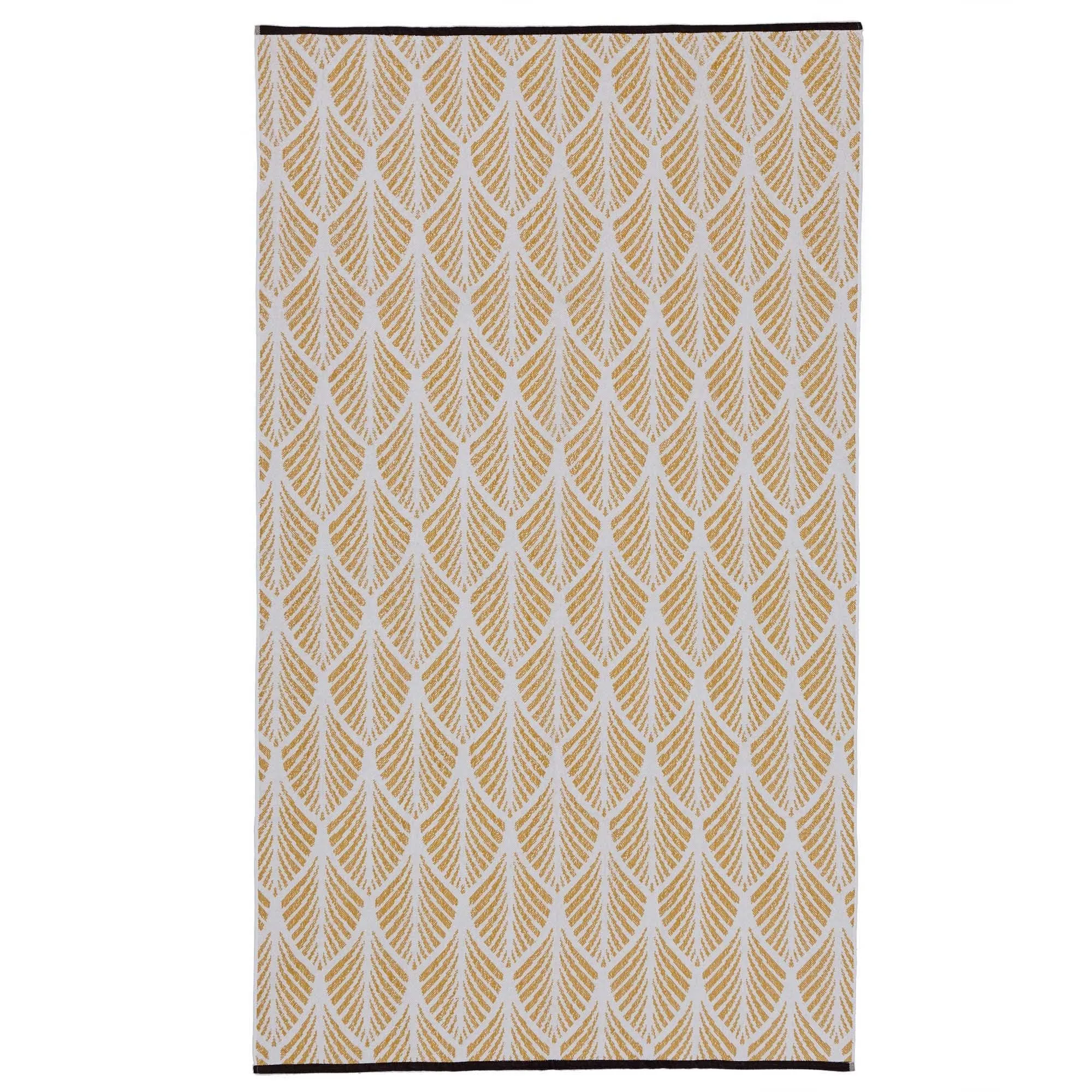 Coimbra Beach Towel [Mustard/White]