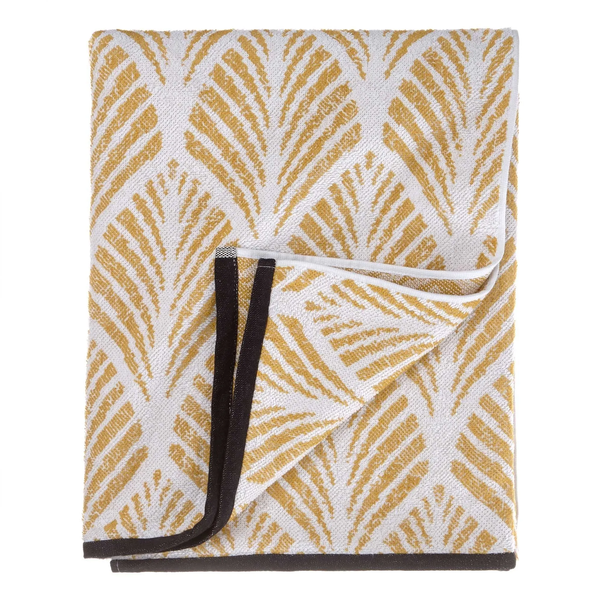 Coimbra Beach Towel [Mustard/White]