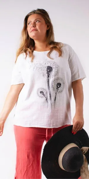 Dandelion Rhinestone Blouse