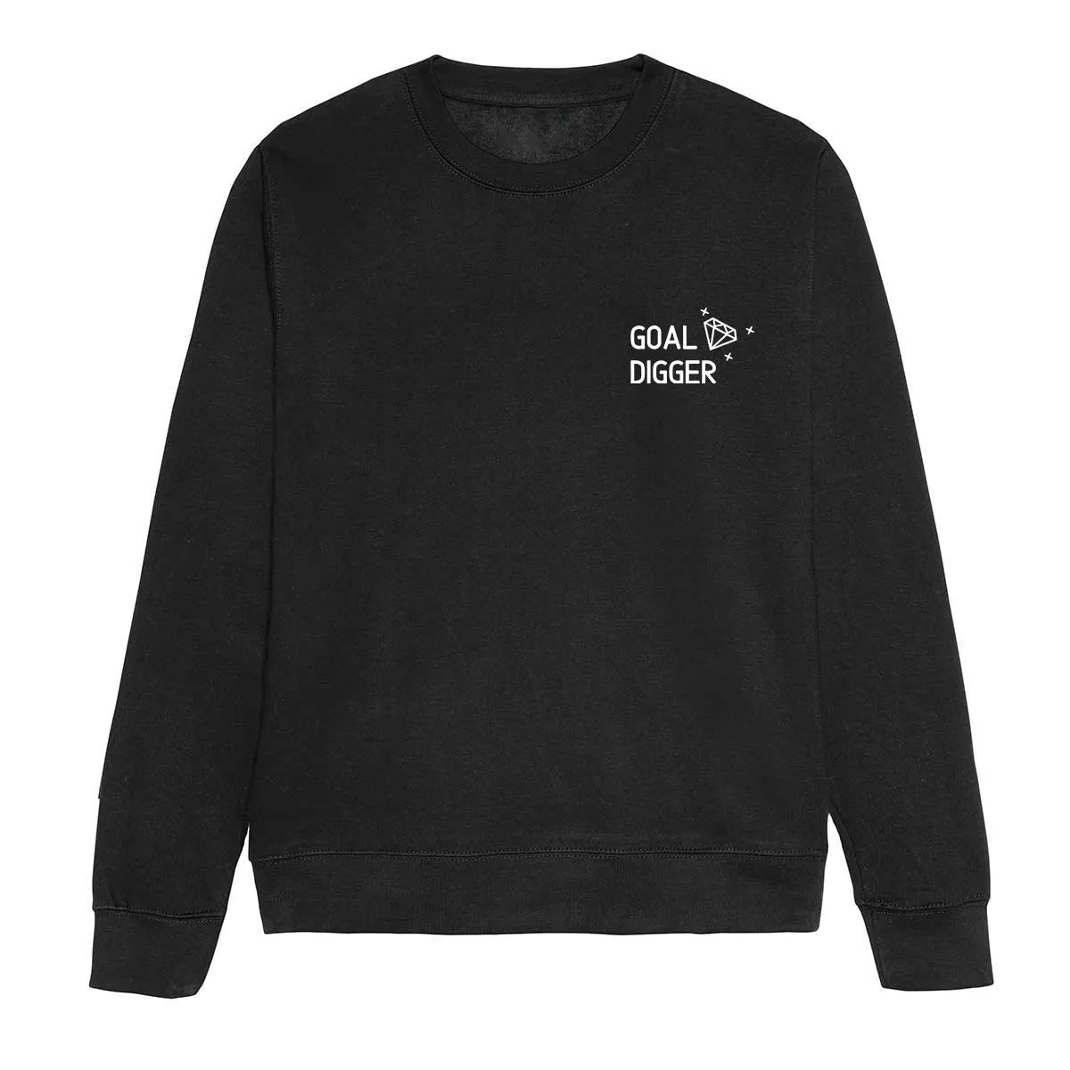 Embroidered Goal Digger Feminist Sweatshirt