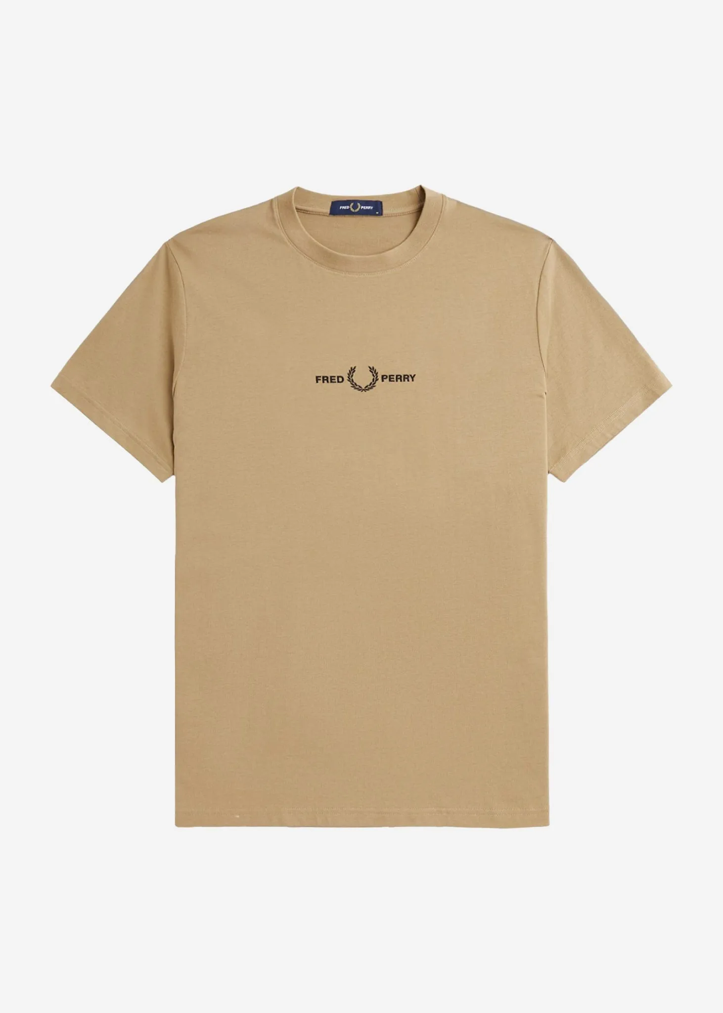 Embroidered t-shirt - warm stone