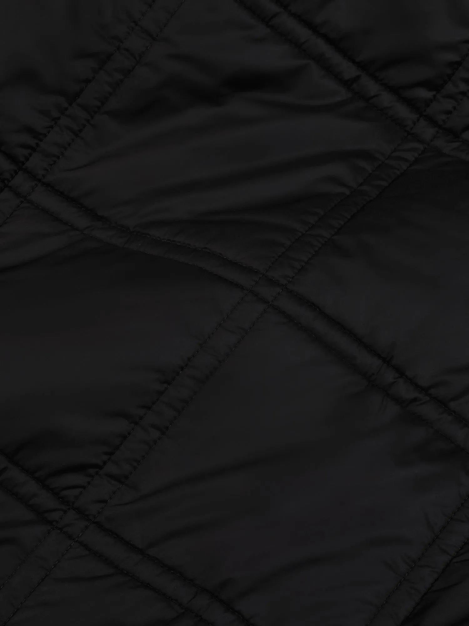 FLWRDWN™ Quilted Collarless Jacket—black