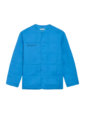 FLWRDWN™ Quilted Collarless Jacket—cerulean blue