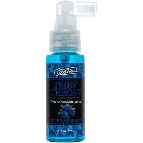 GoodHead Deep Throat Oral Anesthetic Spray 2 oz By Doc Johnson - Blue Raspberry