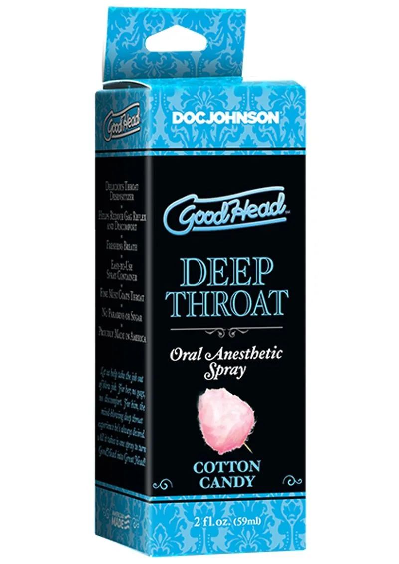 Goodhead Deep Throat Oral Anesthetic Spray Cotton Candy