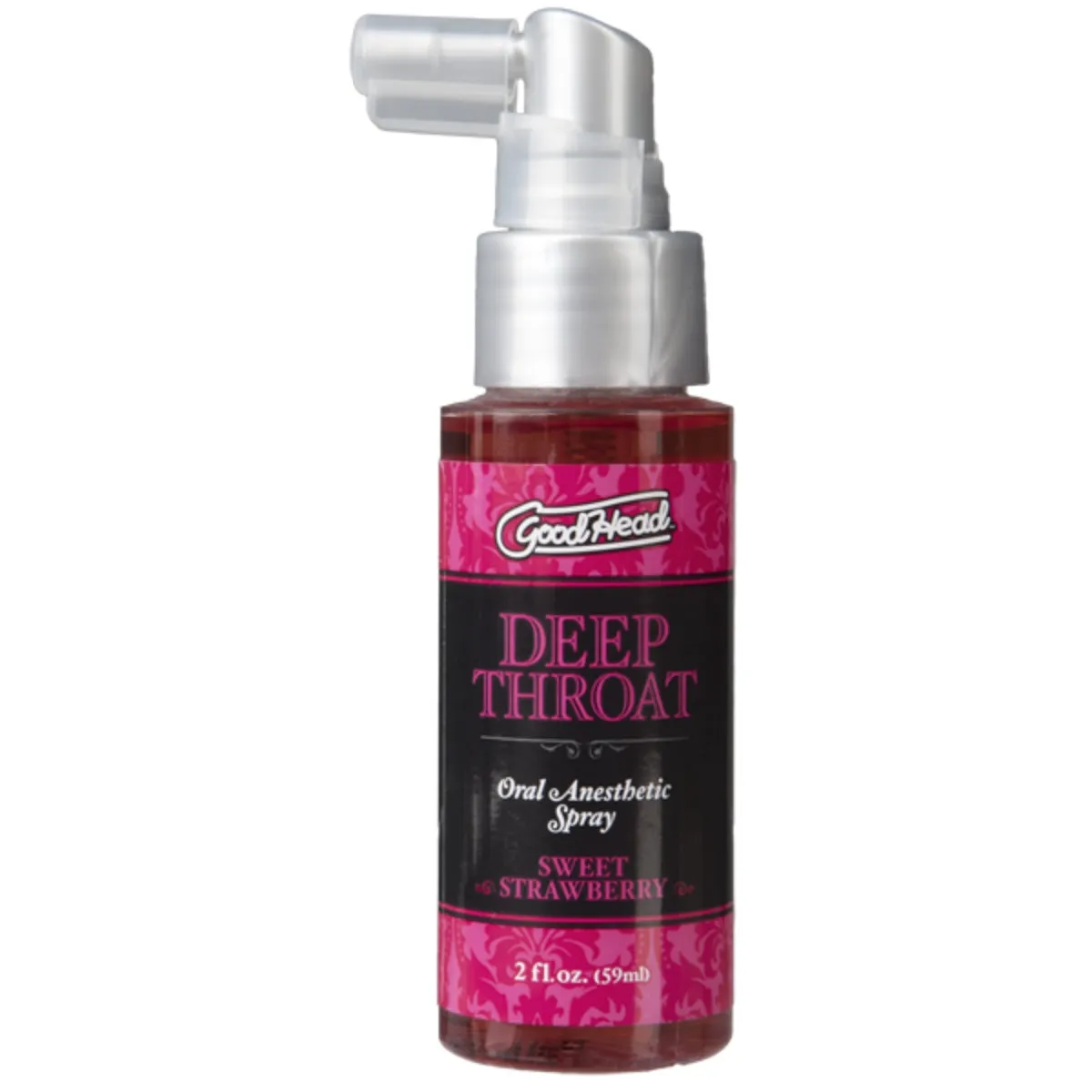 GoodHead Deep Throat Oral Anesthetic Spray Sweet Strawberry 2oz