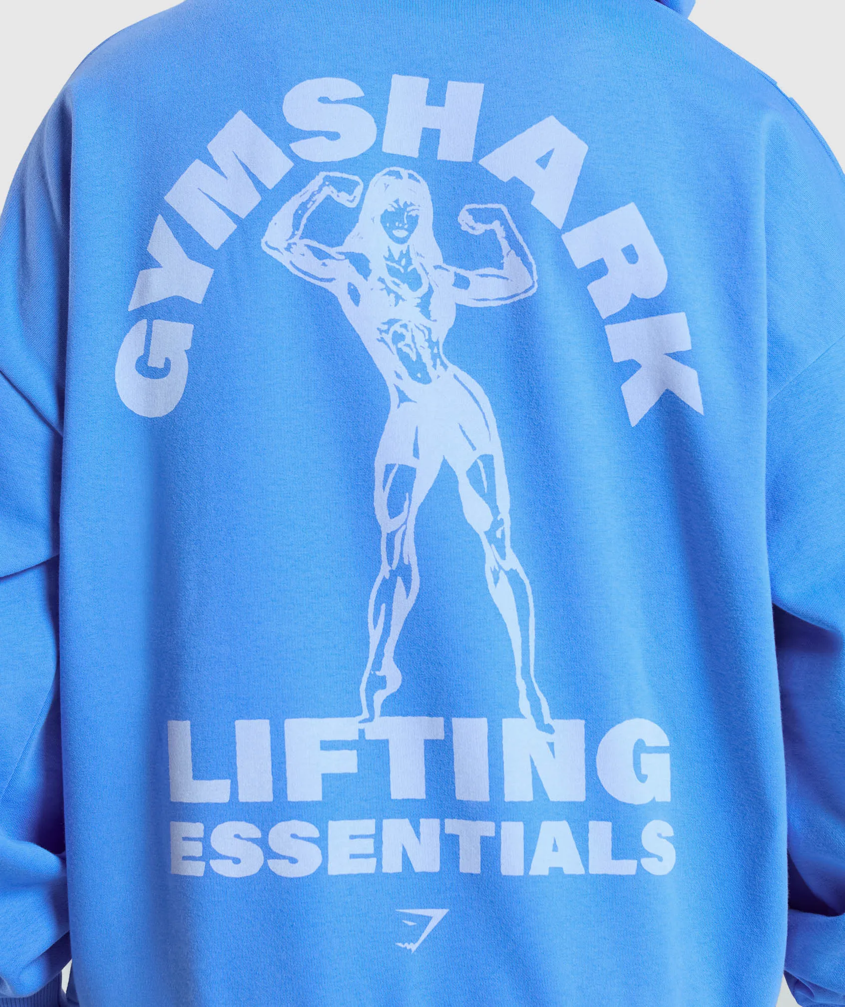 Gymshark Strong Women Oversized Hoodie - Lats Blue