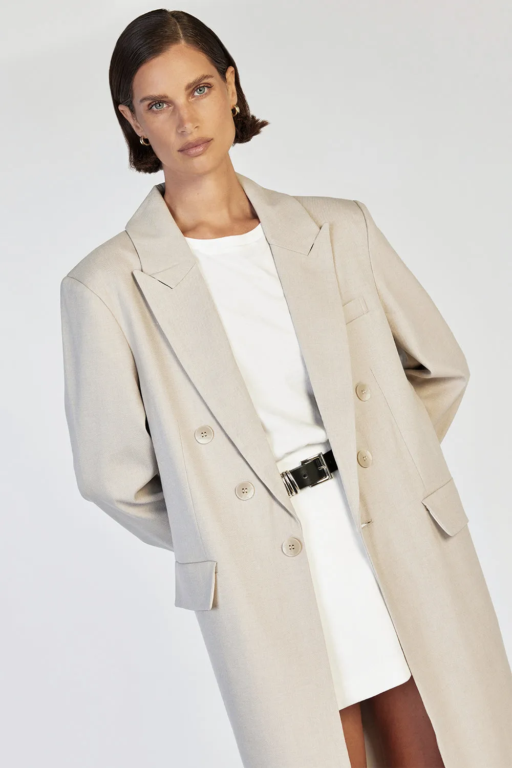 HARLEY STONE LONGLINE COAT