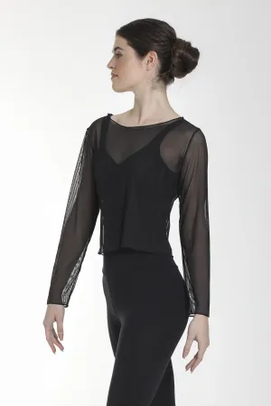 Intermezzo 6517 Long Sleeve Mesh Top