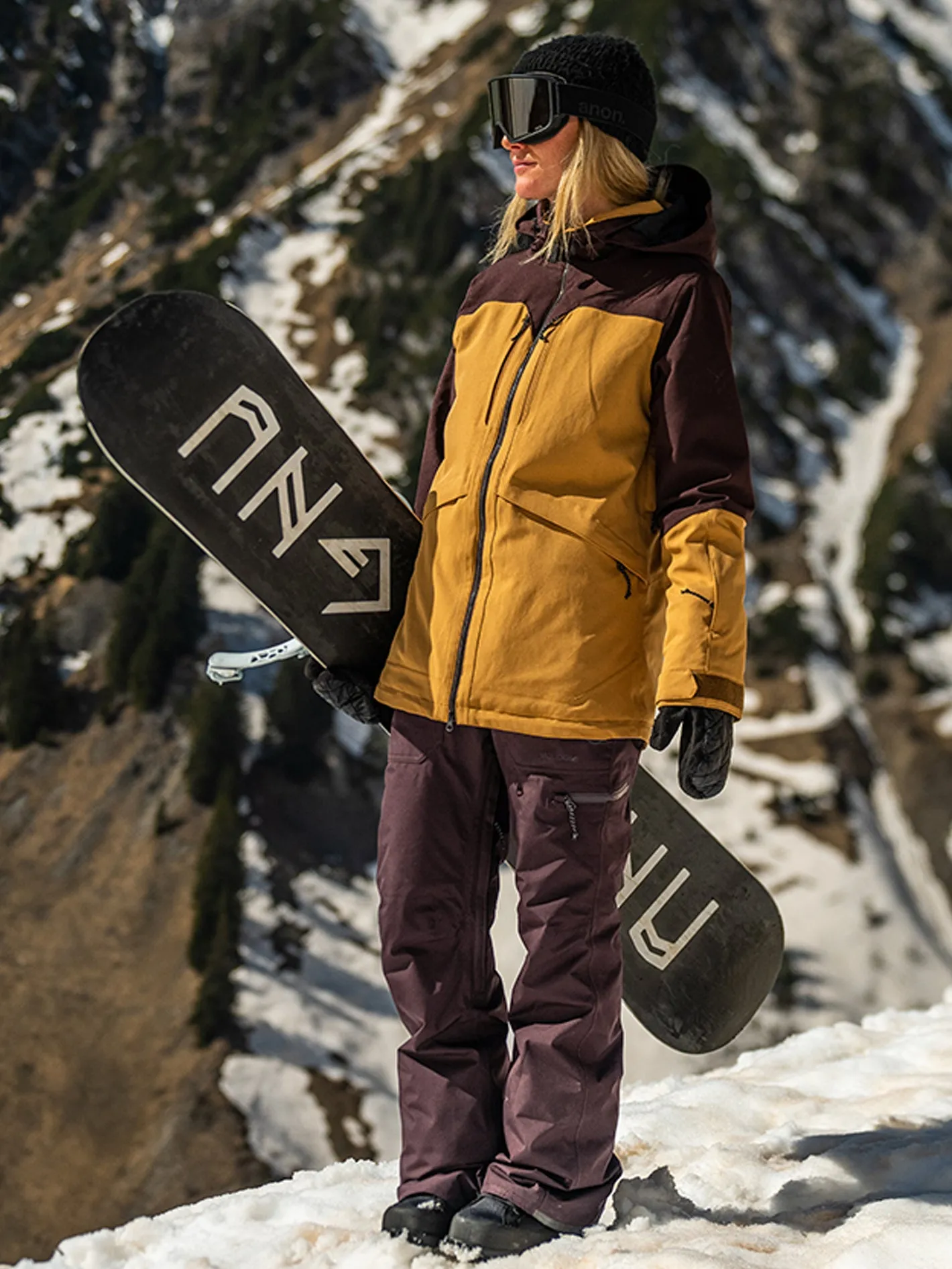 Knox Insulated Gore-Tex Trousers - Black Plum