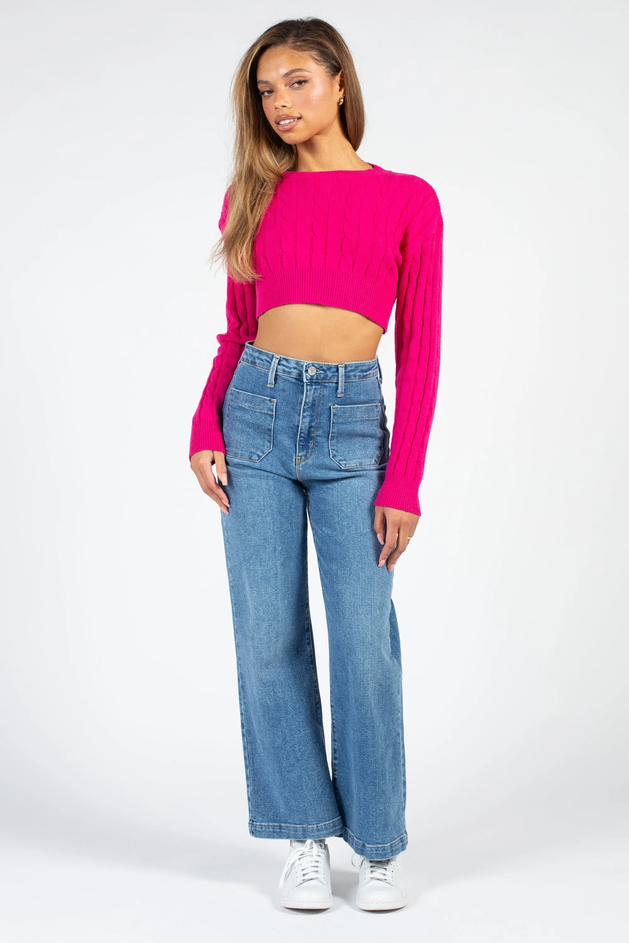 Laurent Crop Knit Sweater