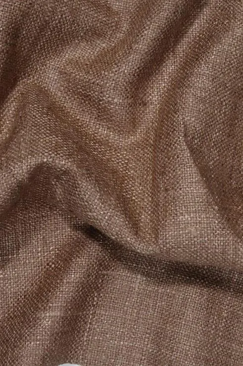 Light Brown Silk Linen (Matka) Fabric