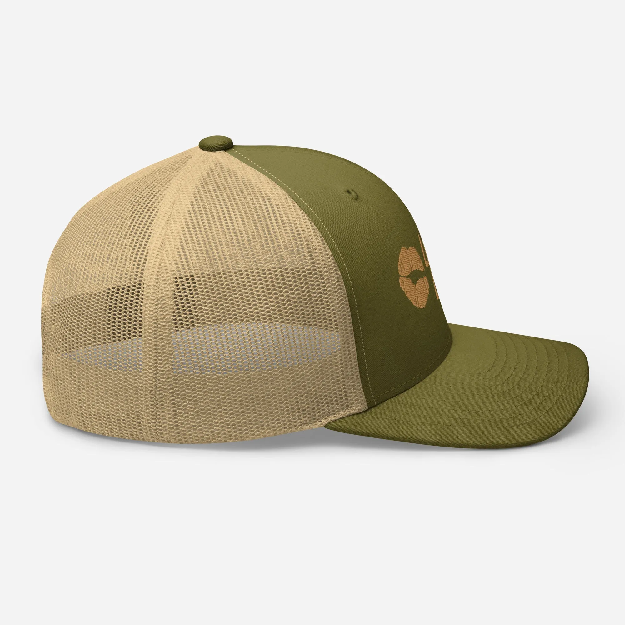 Lipstick Lounge Gold Logo Trucker Cap