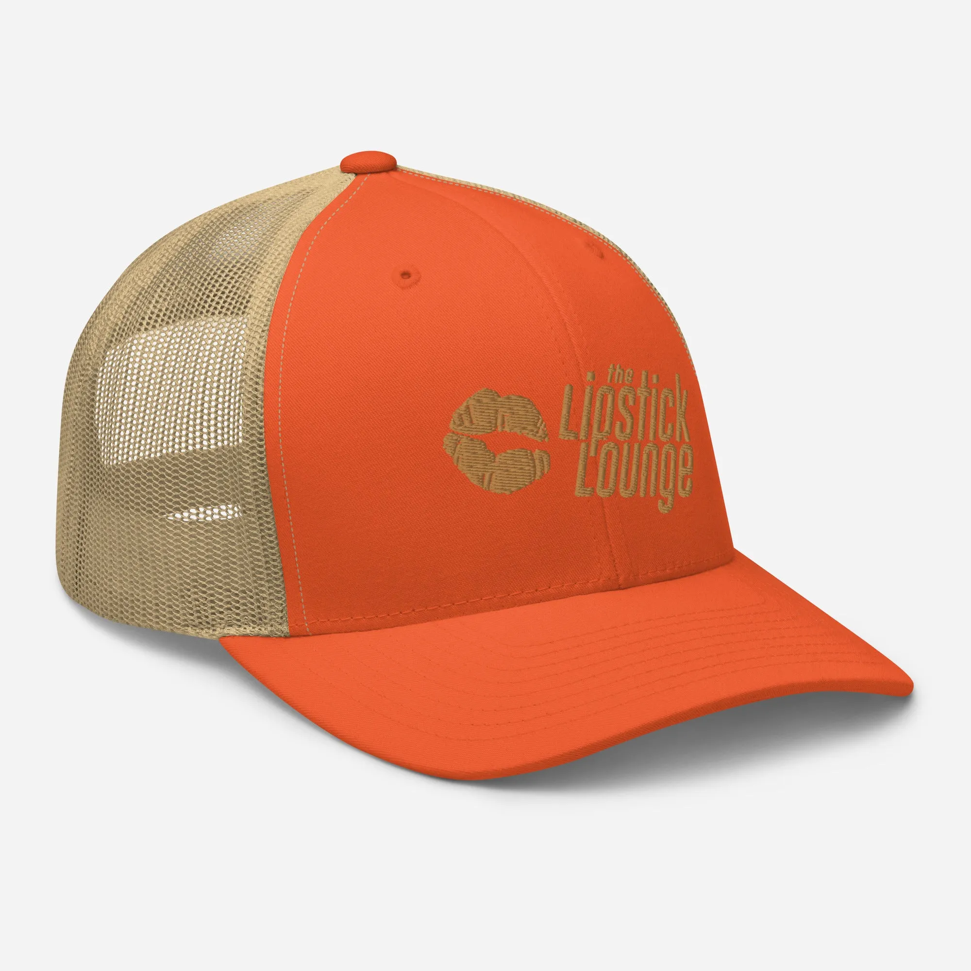 Lipstick Lounge Gold Logo Trucker Cap