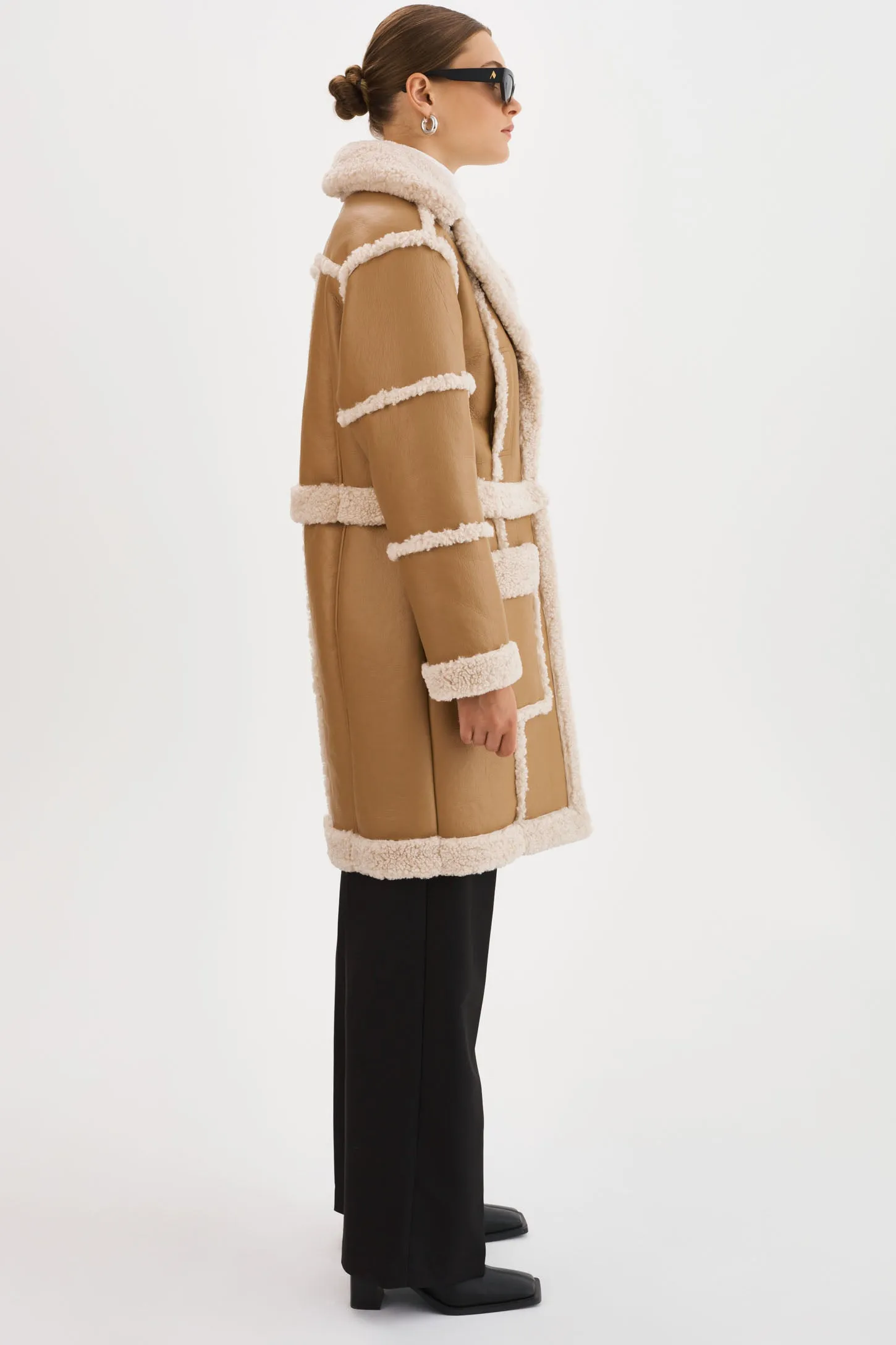 MARIANE | Detachable Faux Shearling Coat