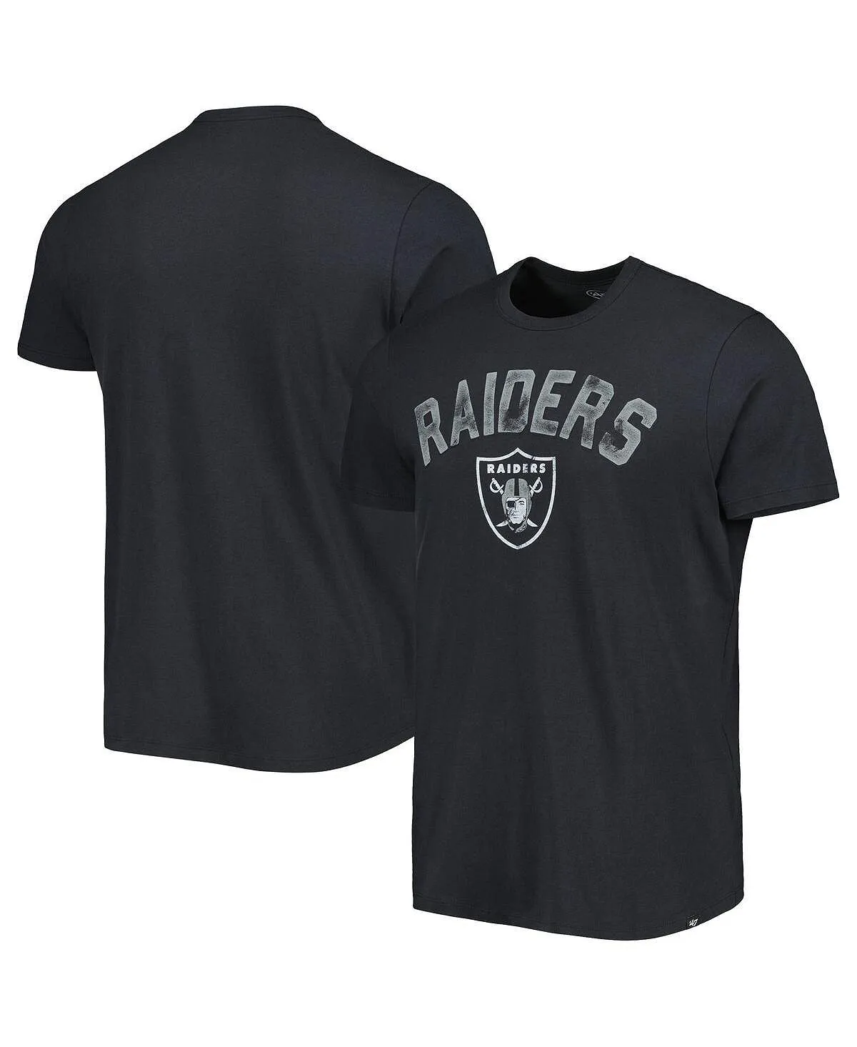 Men's Las Vegas Raiders All Arch Franklin '47 Brand Black T-Shirt