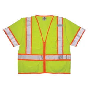 ML KISHIGO  Ultra-Cool Mesh Class 3 Surveyors Vest, Lime