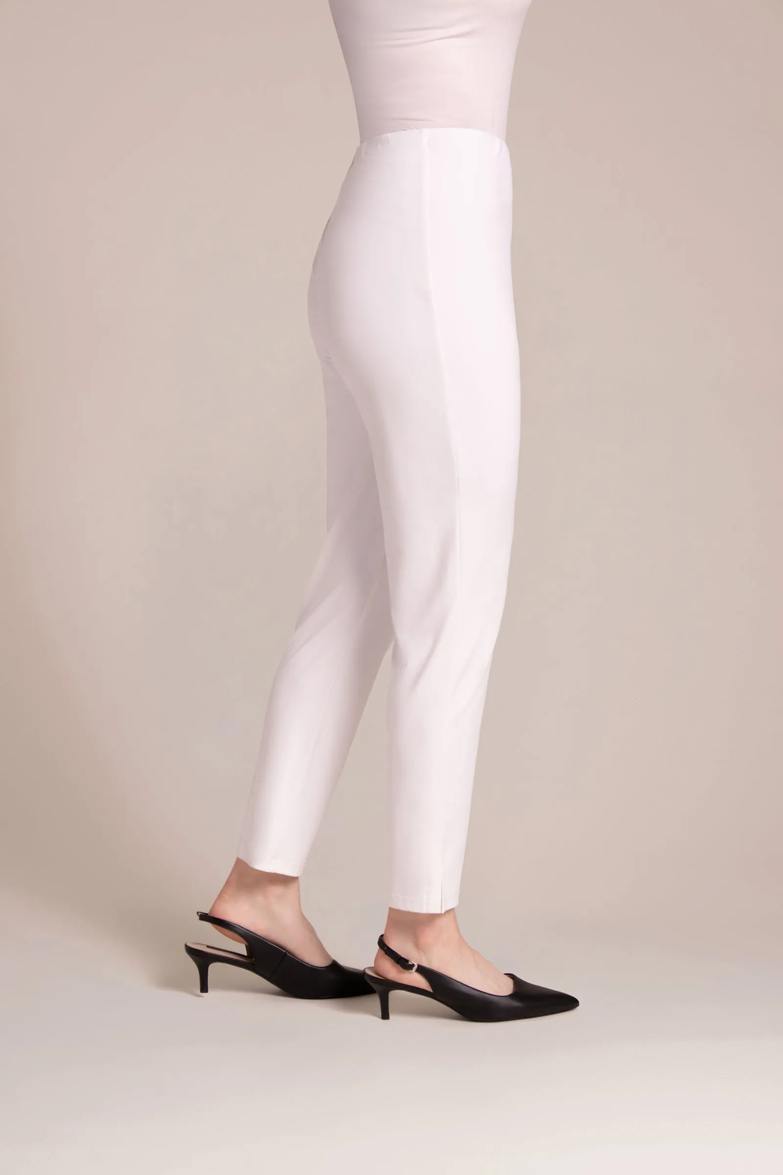 Narrow Pant Midi | White