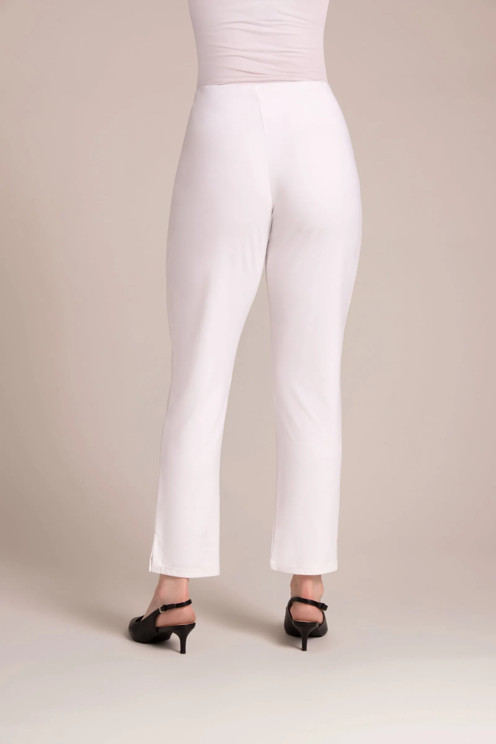 Narrow Pant Midi | White