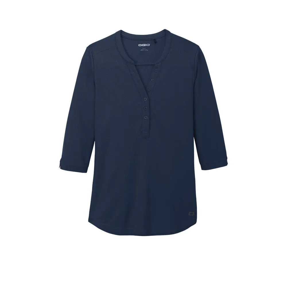 OGIO ® Ladies Jewel Henley - Navy