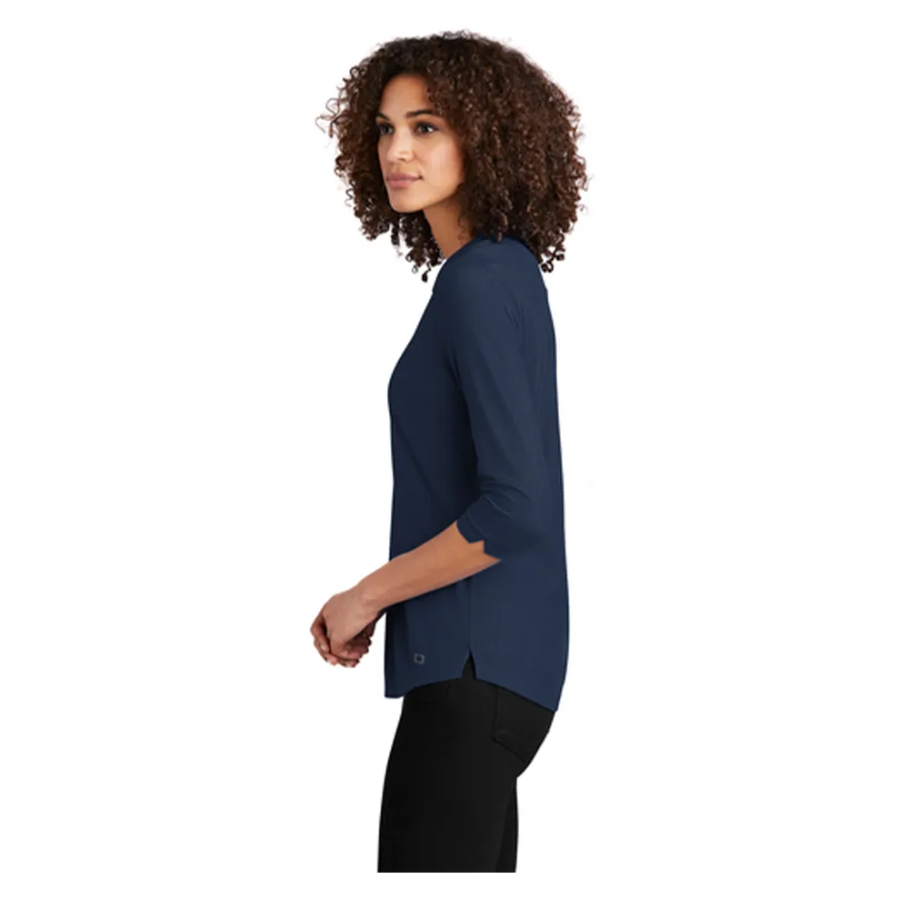 OGIO ® Ladies Jewel Henley - Navy