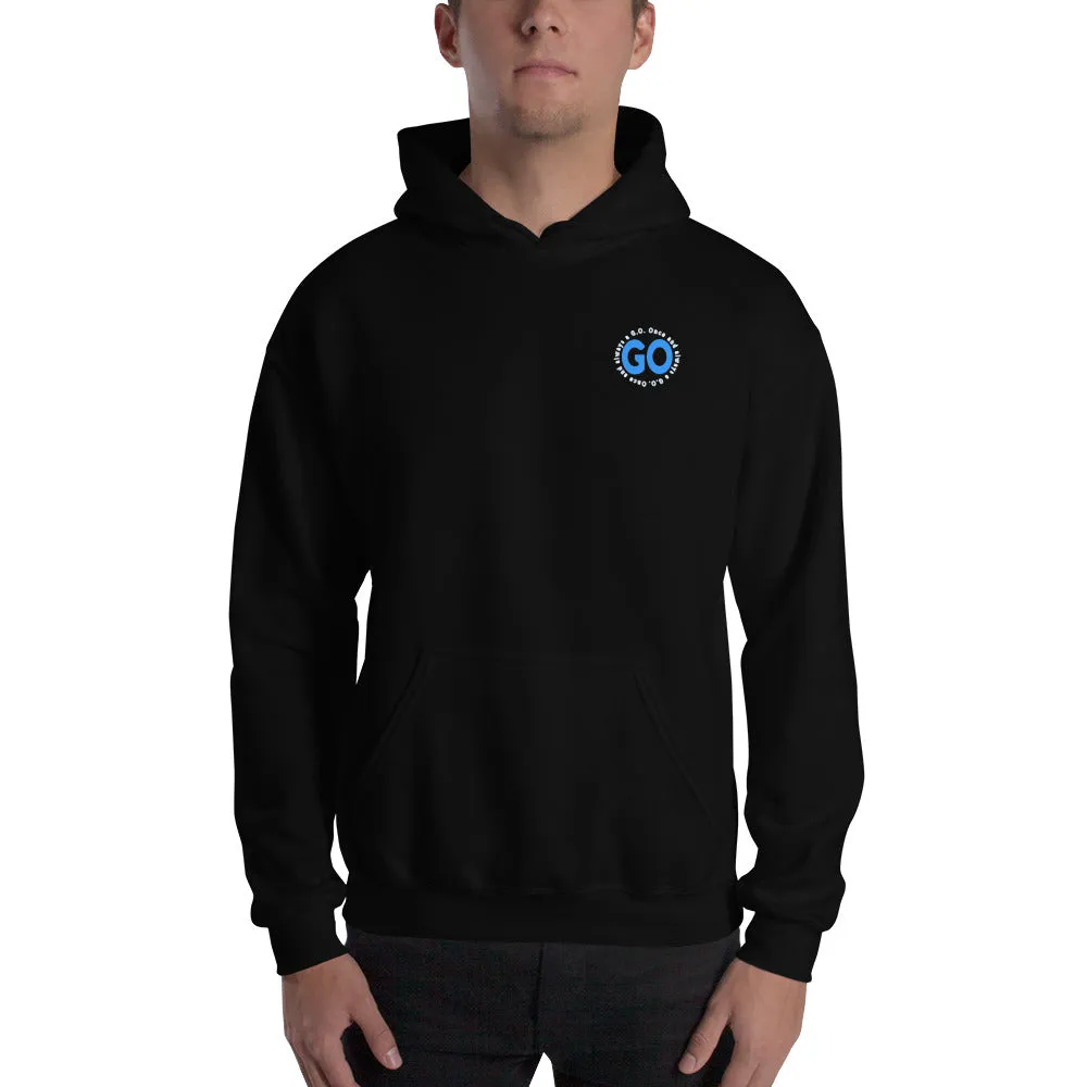 ONCE AND ALWAYS A G.O. Embroidered HOODED SWEATSHIRT