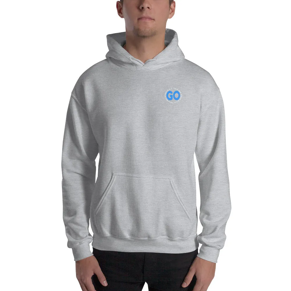 ONCE AND ALWAYS A G.O. Embroidered HOODED SWEATSHIRT