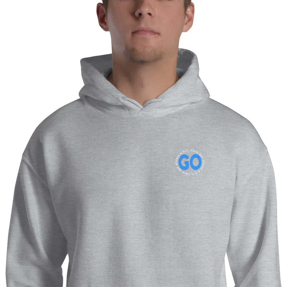 ONCE AND ALWAYS A G.O. Embroidered HOODED SWEATSHIRT