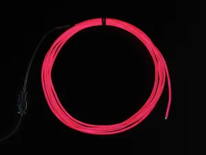 Pink Electroluminescent (EL) Wire - 2.5 meters