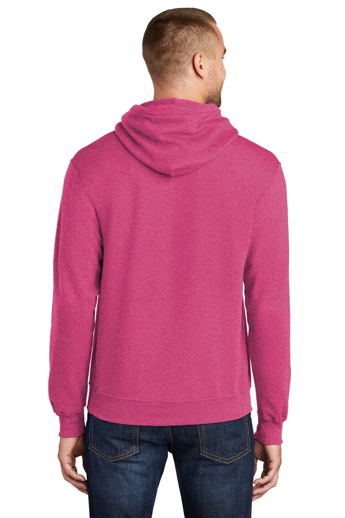 Port & Company Core Fleece Custom Hoodies, Heather Sangria