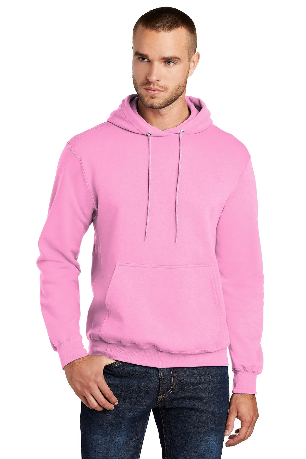 Port & Company Core Fleece Customized Hoodies, Candy Pink