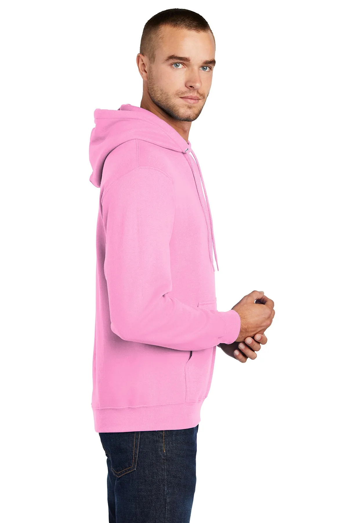 Port & Company Core Fleece Customized Hoodies, Candy Pink