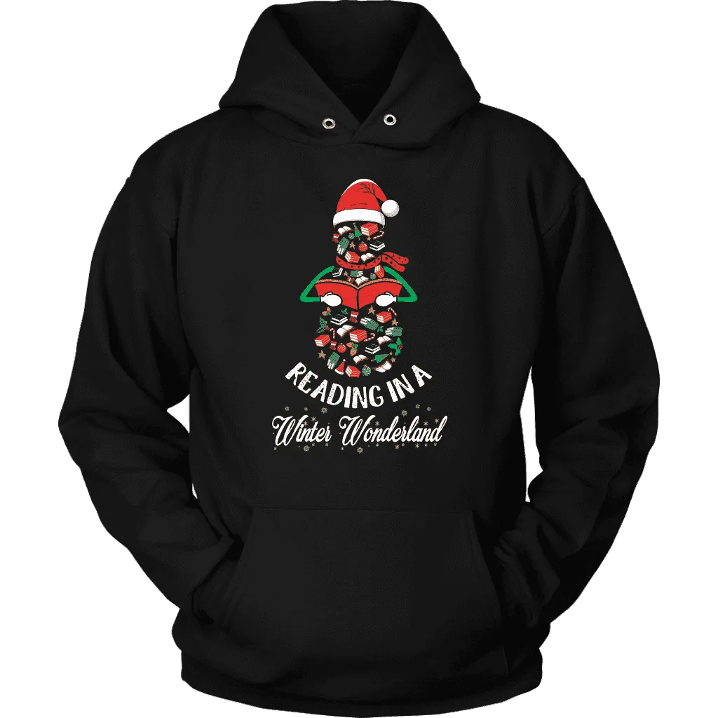 "Reading in a winter wonderland" Hoodie