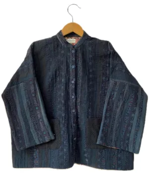 Re-purposed Textile Fisherman Jacket