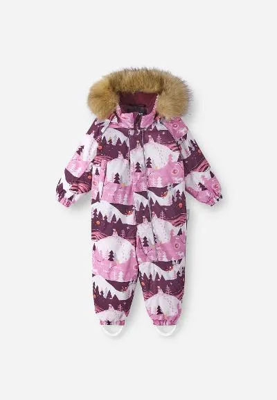 Reimatec Insulated Winter Overall, Lappi in Cold Pink