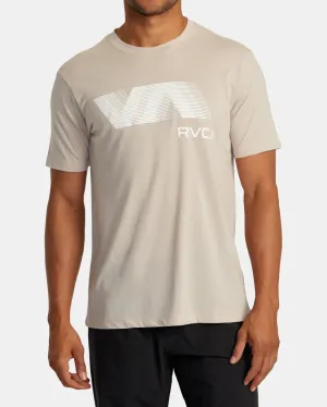 RVCA VA BLUR TEE - WARM GREY